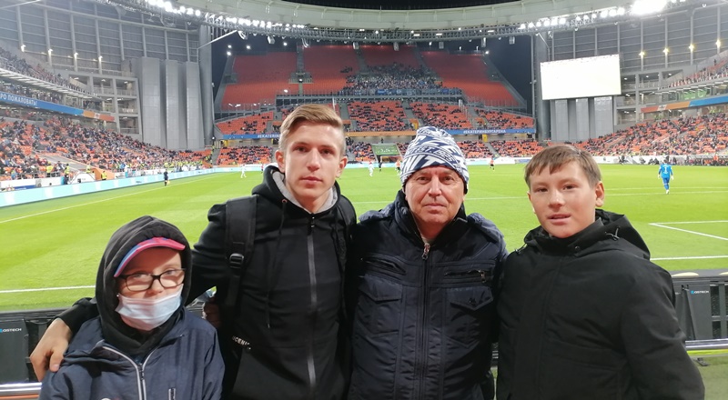 Чудиновские футболисты побывали на матче Российской Премьер-Лиги