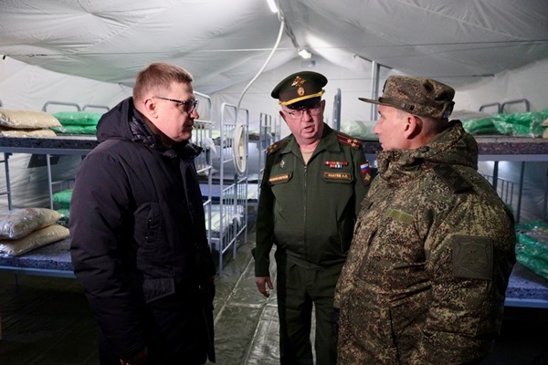 Алексей Текслер проконтролировал готовность центра дополнительной подготовки для мобилизованных